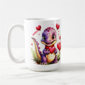 Schattigee Valentijn Dragon Schattig Lovethemed Dr Koffiemok (Links)