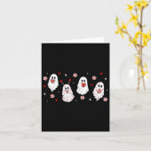 Schattigee Valentijn Ghost Snoep Heart Will You Be Kaart (Gele Bloem)