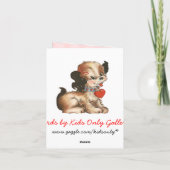 Schattigee Valentijn Kaart voor kinderen (Achterkant)