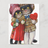 Schattigee  Valentijn katten Feestdagenkaart (Voorkant)