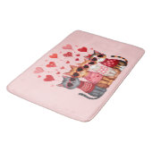 Schattigee Valentijn Katten in Hart Zonnebril Badmat (Gekanteld)