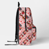 Schattigee Valentijn Katten in Hart Zonnebril Bedrukte Rugzak (Links)