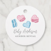 Schattigee Valentijn Macarons Harten Geslacht onth Bedankjes Labels (Voorkant)