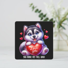 Schattigee Valentijn Puppy - Valentijnsdag Kaart