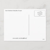 Schattigee Valentijn Teddy Bear Paar 2 Feestdagenkaart (Achterkant)