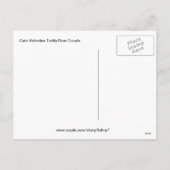 Schattigee Valentijn Teddy Bear Paar Feestdagenkaart (Achterkant)