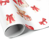 Schattigee Valentijn Teddy met hartvormige ballonn Cadeaupapier (Rol Hoek)