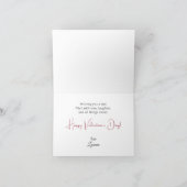 Schattigee Valentijn teddybeer gevouwen Feestdagen Kaart (Binnen)