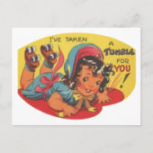 Schattigee  Valentijn tumbler Briefkaart (Voorkant)