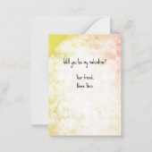 Schattigee Valentijn voor School Classmates Eekhoo Notitiekaartje (Achterkant)