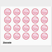 Schattigee Valentijn Wensen Puppy Hugs Kisses Ronde Sticker (Vel)