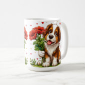 Schattigee Valentijn's Day Dog Koffiemok (Voorkant rechts)