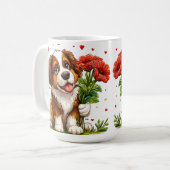 Schattigee Valentijn's Day Dog Koffiemok (Voorkant links)