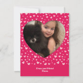 ❤️ Schattigee Valentijn's fotokaart voor kinderen Feestdagenkaart (Voorkant)