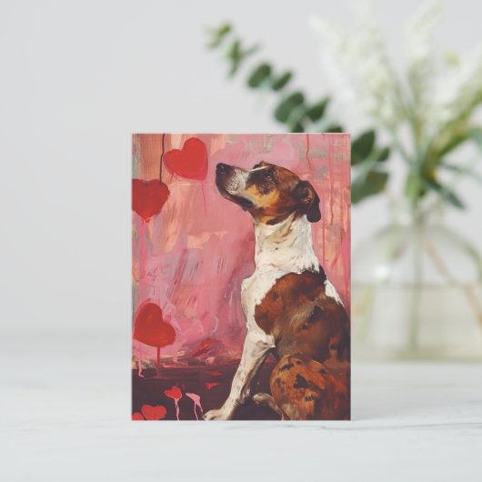 Schattigee Valentijnsdag Briefkaart (Staand voorkant)