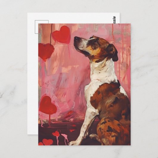 Schattigee Valentijnsdag Briefkaart (Voorkant / Achterkant)