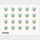 Schattigee Valentijnsdag Cactus Stickers (Vel)