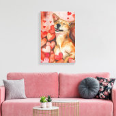 Schattigee Valentijnsdag Canvas Afdruk (Insitu (Woonkamer))