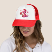 Schattigee Valentijnsdag dinosaurus Trucker Pet (In situ)