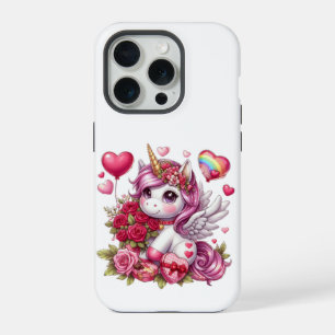 Schattigee Valentijnsdag eenhoorn iPhone 15 Pro Case