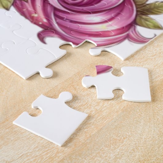 Schattigee Valentijnsdag eenhoorn Legpuzzel (Zijkant)