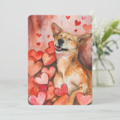 Schattigee Valentijnsdag Feestdagenkaart (Staand voorkant)