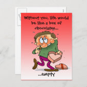 Schattigee Valentijnsdag Feestdagenkaart (Voorkant / Achterkant)