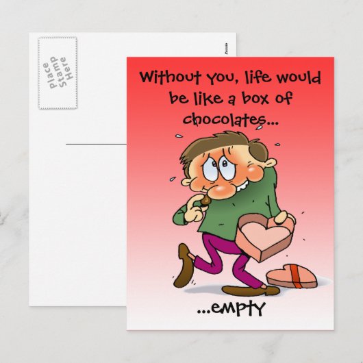 Schattigee Valentijnsdag Feestdagenkaart (Voorkant / Achterkant)