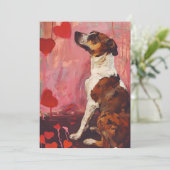 Schattigee Valentijnsdag Feestdagenkaart (Staand voorkant)