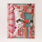 Schattigee Valentijnsdag Flower Shop Legpuzzel (Verticaal)