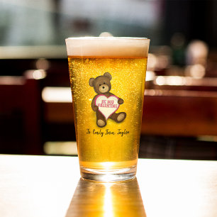 Schattigee Valentijnsdag gepersonaliseerd Glas