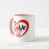 Schattigee Valentijnsdag Graphic Cupcake Gift Mok (Voorkant links)