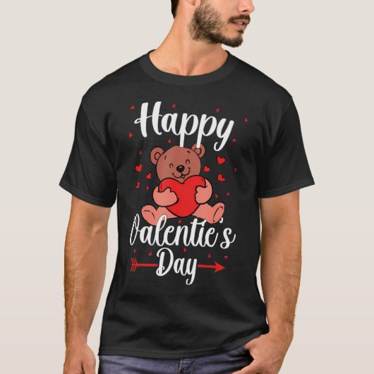 Schattigee Valentijnsdag Happy Valentijns's Day T-shirt (Voorkant)