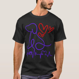 Schattigee Valentijnsdag Hondenliefhebber T-shirt