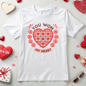 Schattigee Valentijnsdag, je hebt mijn hart verove T-shirt