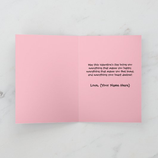 Schattigee Valentijnsdag Kaart, Polar Beren Feestdagen Kaart (Binnen)