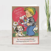 Schattigee  Valentijnsdag Kaart voor moeder (Voorkant)