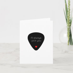 Schattigee Valentijnsdag Kaart voor muziekliefhebb