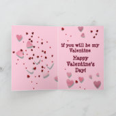 Schattigee Valentijnsdag Kaart w / Funny Basset Ho (Binnen)