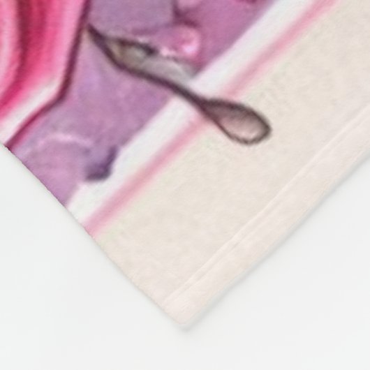 Schattigee Valentijnsdag kat/kitten Fleece Deken (Hoek)