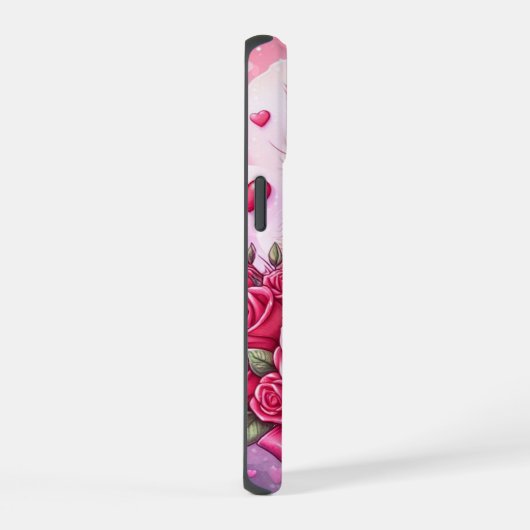 Schattigee Valentijnsdag kat/kitten iPhone 15 Case (Rechterkant)