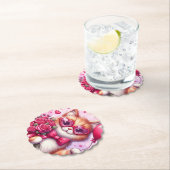 Schattigee Valentijnsdag kat/kitten Kartonnen Onderzetters (Insitu)