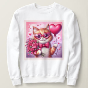 Schattigee Valentijnsdag kat/kitten Trui