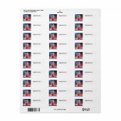 Schattigee Valentijnsdag kitten retour adres label (Full Sheet)