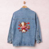 Schattigee Valentijnsdag koe Denim Jacket (Hangar)