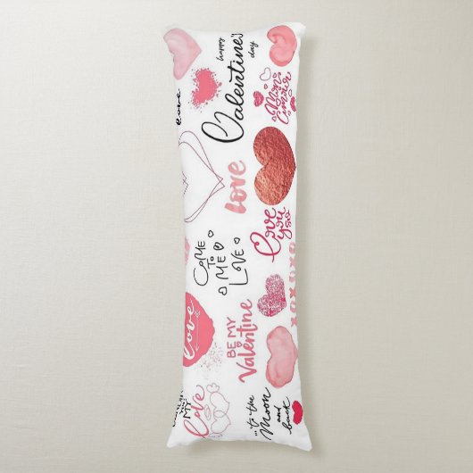 Schattigee Valentijnsdag Lichaamskussen (Voorkant Verticaal)