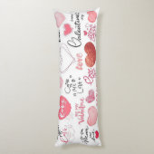 Schattigee Valentijnsdag Lichaamskussen (Achterkant (Verticaal))