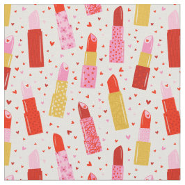 Schattigee Valentijnsdag Lipsticks op crème Stof