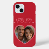 Schattigee Valentijnsdag 'LOVE YOU' & Custom Photo Case-Mate iPhone Case (Achterkant)