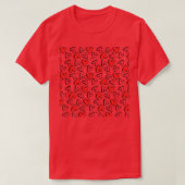 Schattigee Valentijnsdag Patroon 1 T-shirt (Design voorkant)